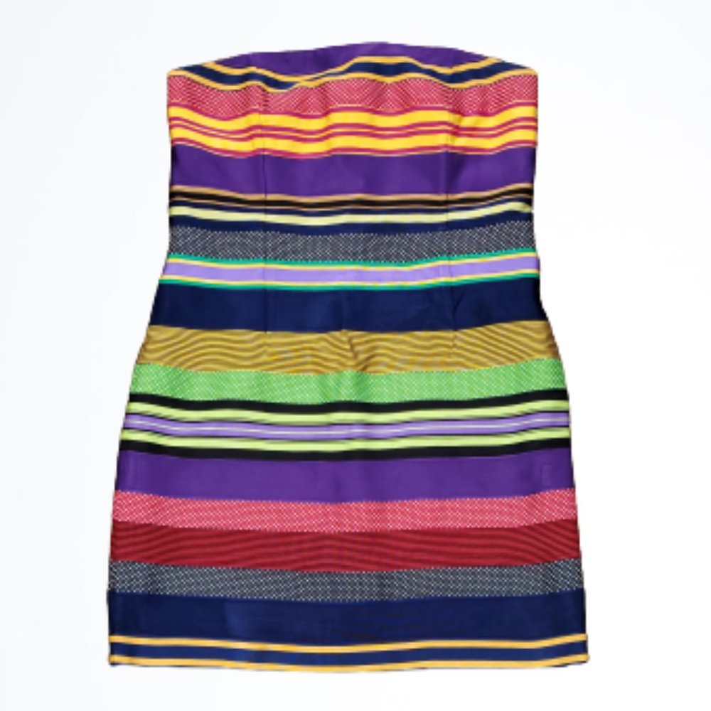 J. McLaughlin Stripped Grosgrain Ribbon Dress